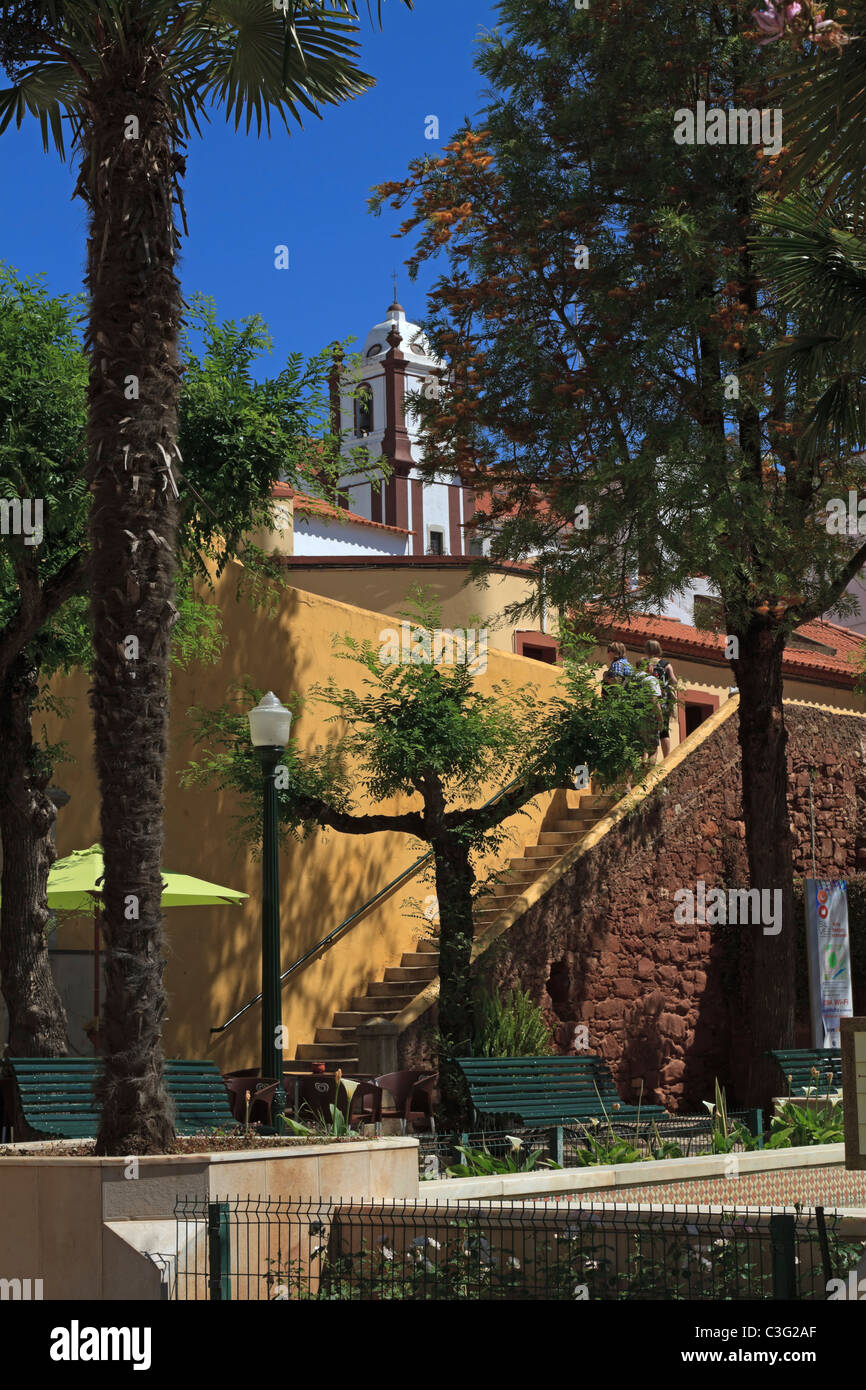 Silves Square Municipal, Algarve, Portugal Banque D'Images