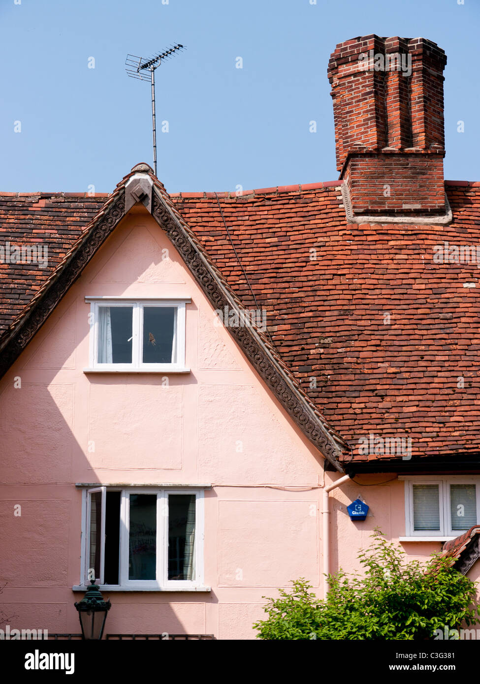 Cottage dans le joli village de Finchingfield,, Essex, UK Banque D'Images
