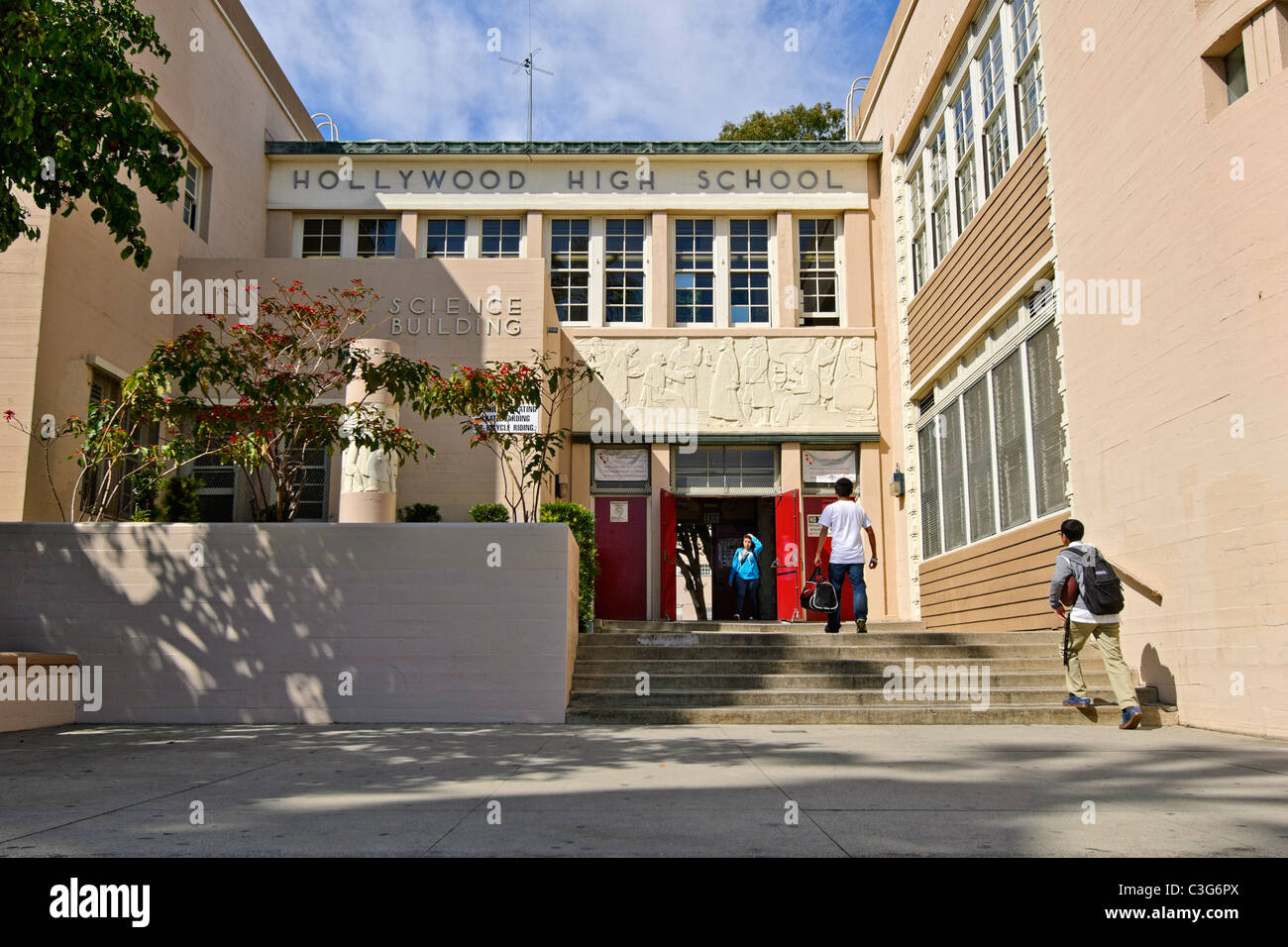 Hollywood High School. Banque D'Images