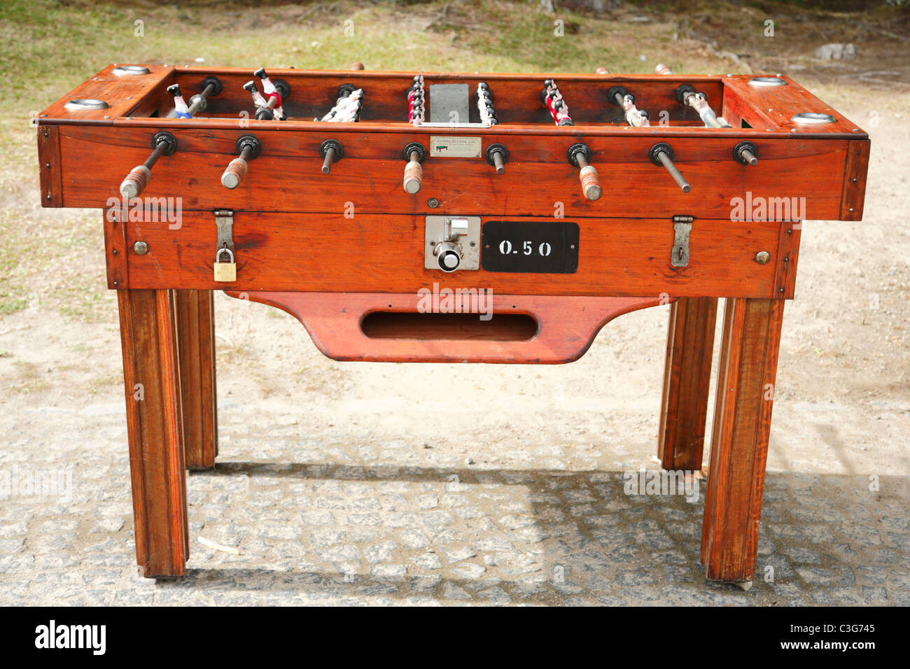 Table de soccer extérieur Banque D'Images