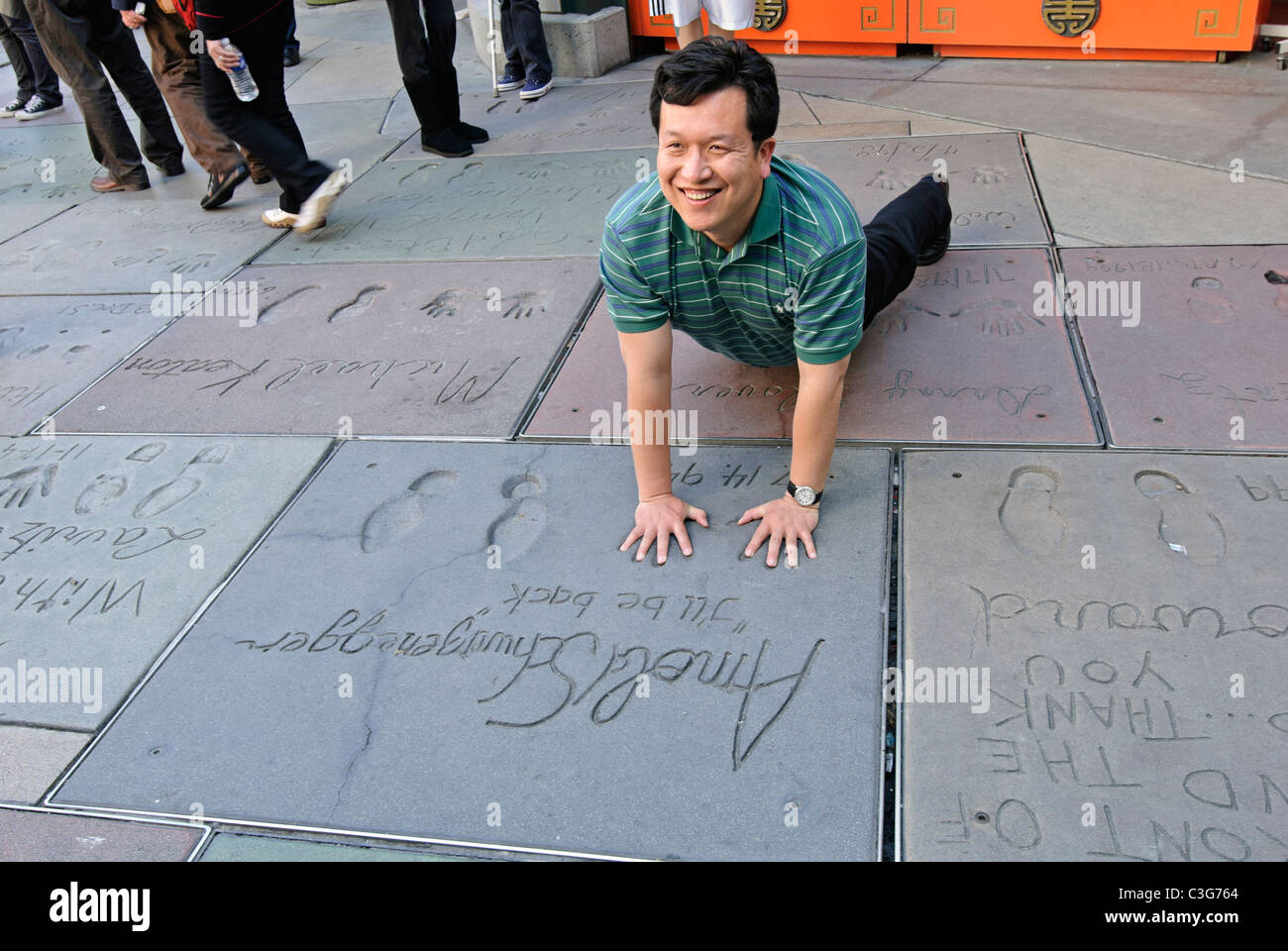 Le Grauman's Chinese Theatre à Hollywood, Californie. Banque D'Images