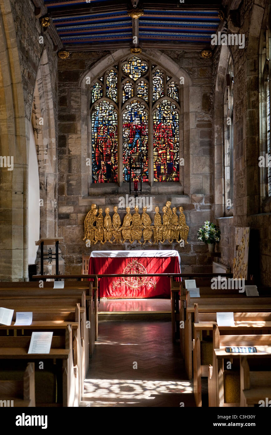 Intérieur de St Martin-le-Grand Église dans York North Yorkshire Banque D'Images