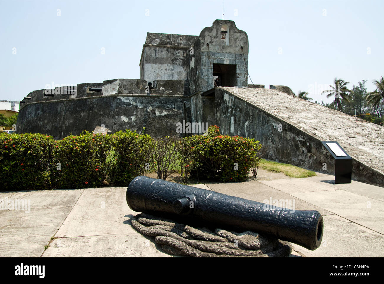 Le Mexique. La ville de Veracruz. Fort ou Santiago Baluarte. 17e siècle. Banque D'Images