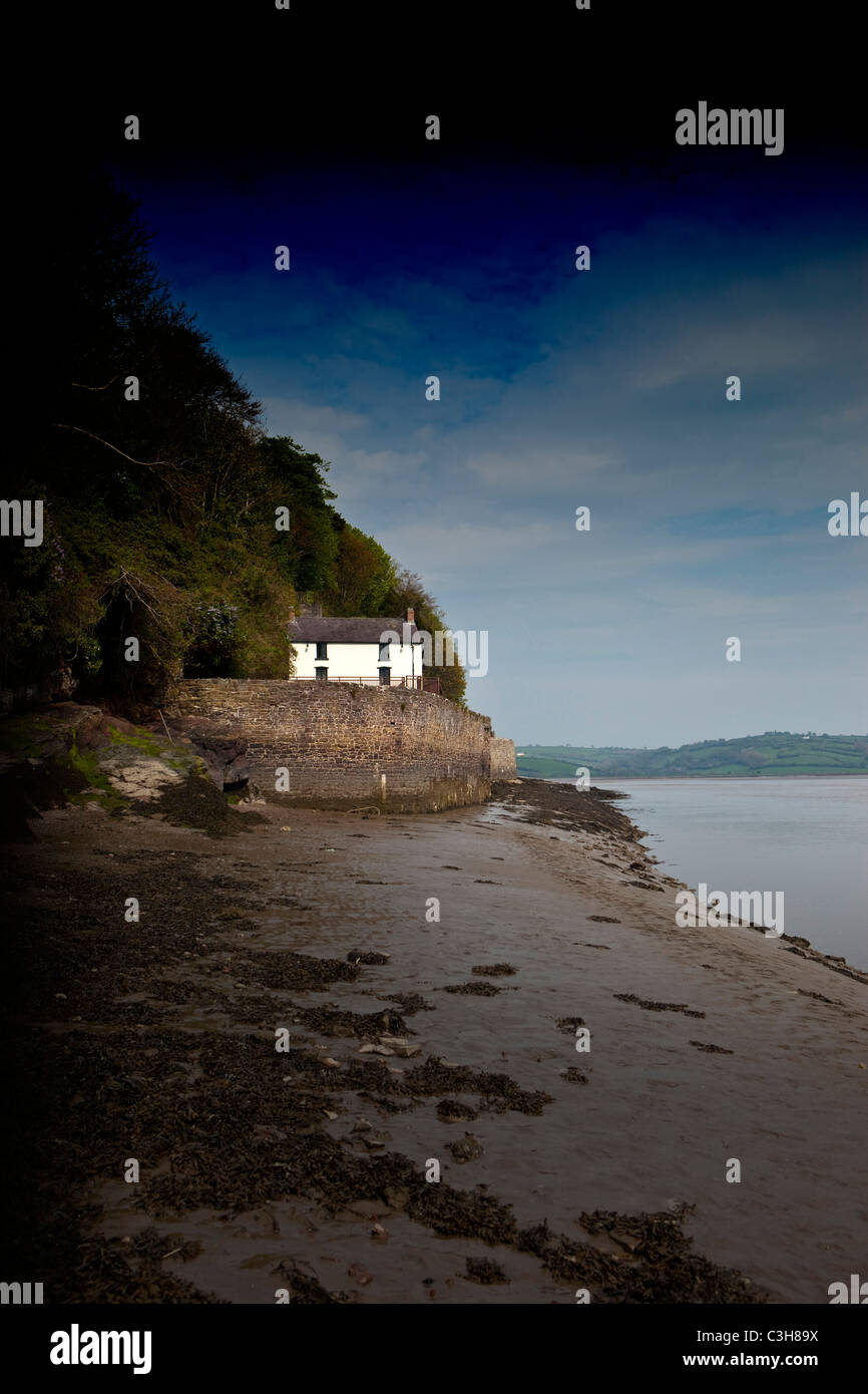 Dylan Thomas Boathouse, Carmarthenshire Carmarthen, au sud ouest du pays de Galles UK Banque D'Images