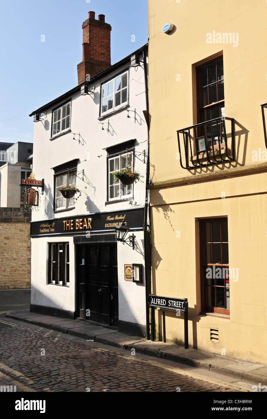 The Bear Inn, prétend être la plus ancienne maison à Oxford, Angleterre, Royaume-Uni Banque D'Images