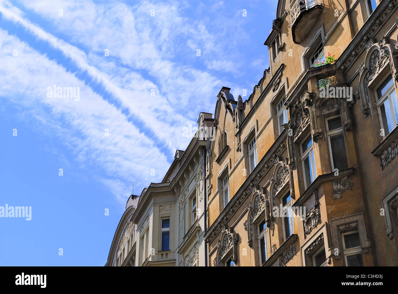 Paysage urbain aléatoire de Prague, République Tchèque Banque D'Images