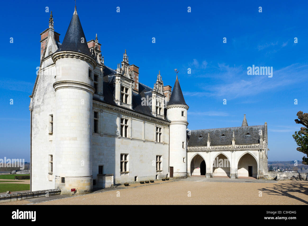 Chateau d'Amboise, Loire, Touraine, France Banque D'Images