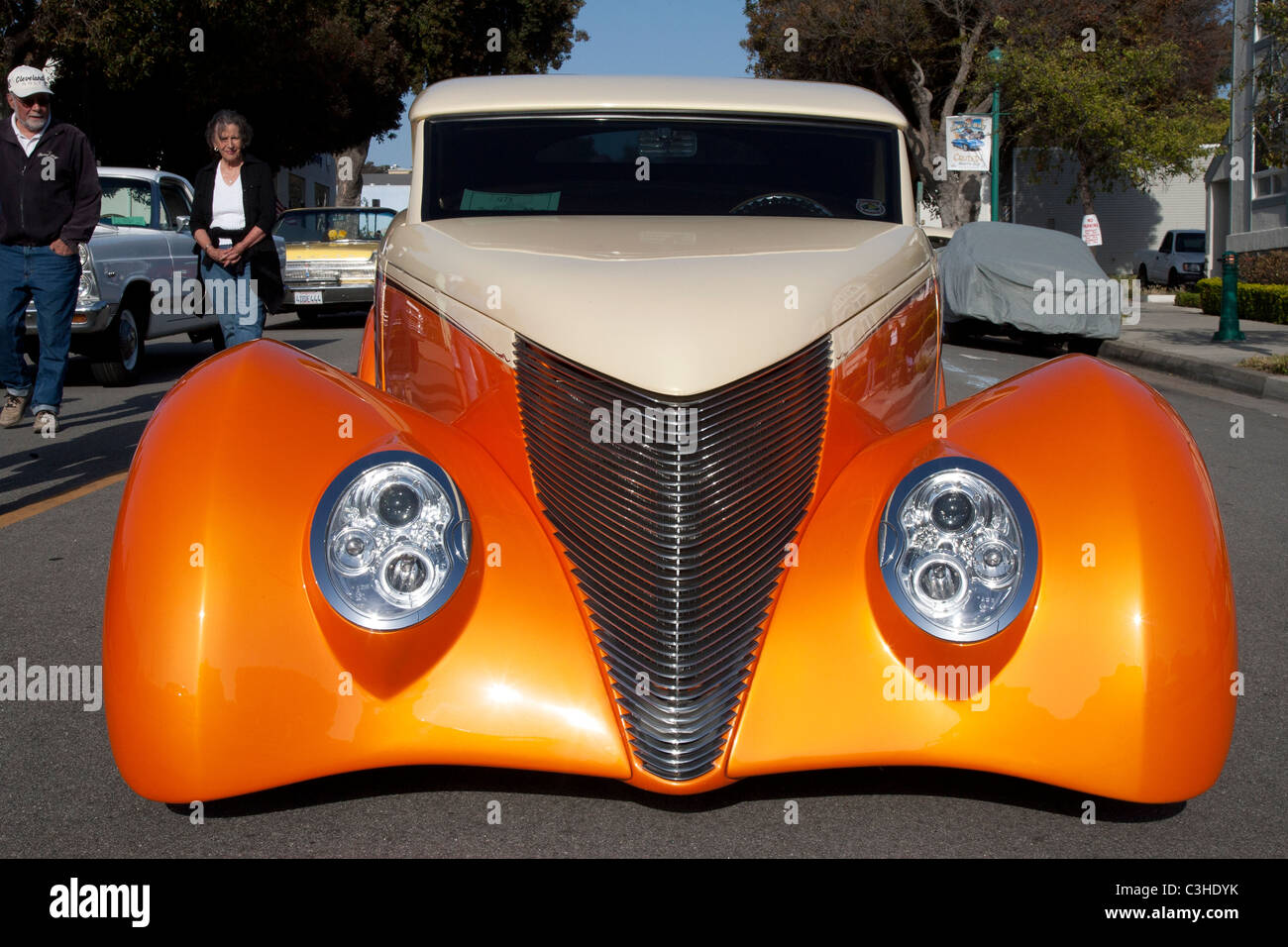 Orange et Beige Kit Car Banque D'Images