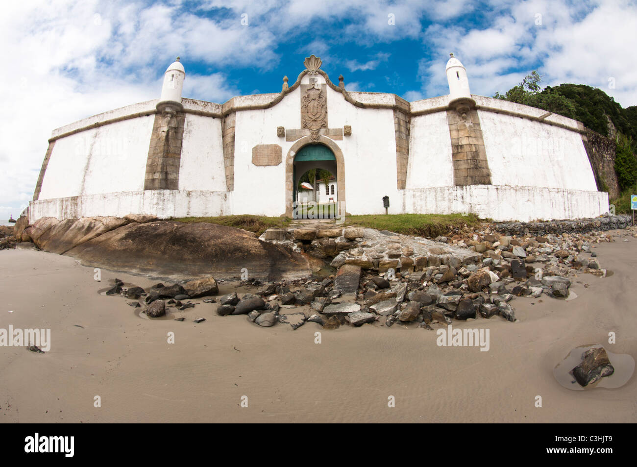 Prazeres forteresse, Ilha do Mel, Paraná, Brésil Banque D'Images