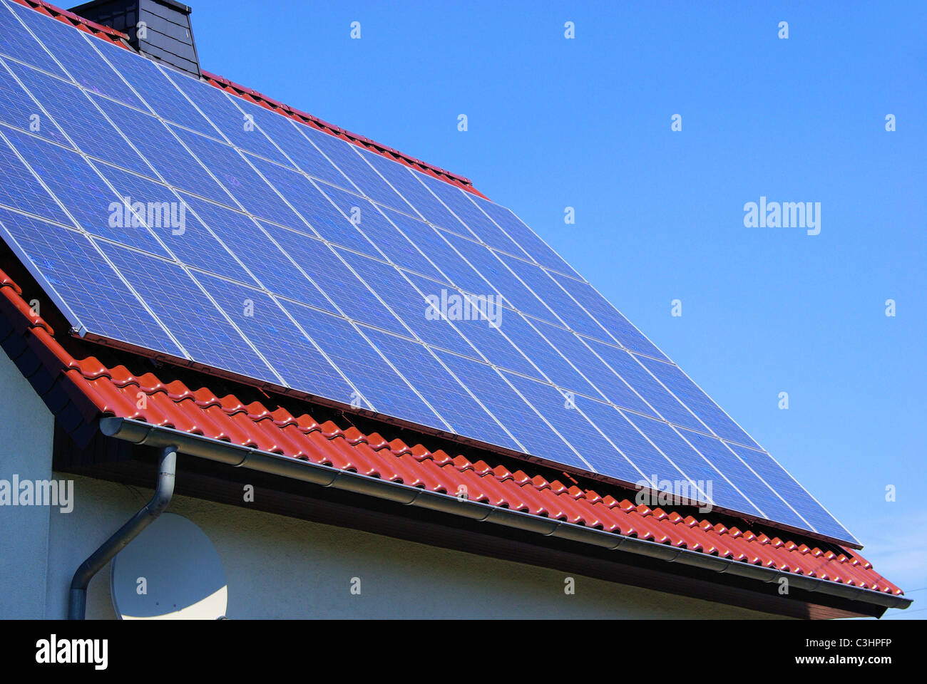 Solaranlage - centrale solaire 89 Banque D'Images