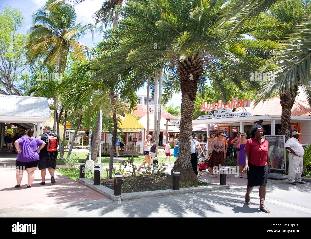 Redcliffe Quay Square à Antigua Banque D'Images