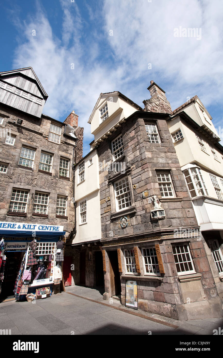 John Knox House sur le Royal Mile d'Édimbourg. Photo:Jeff Gilbert Banque D'Images