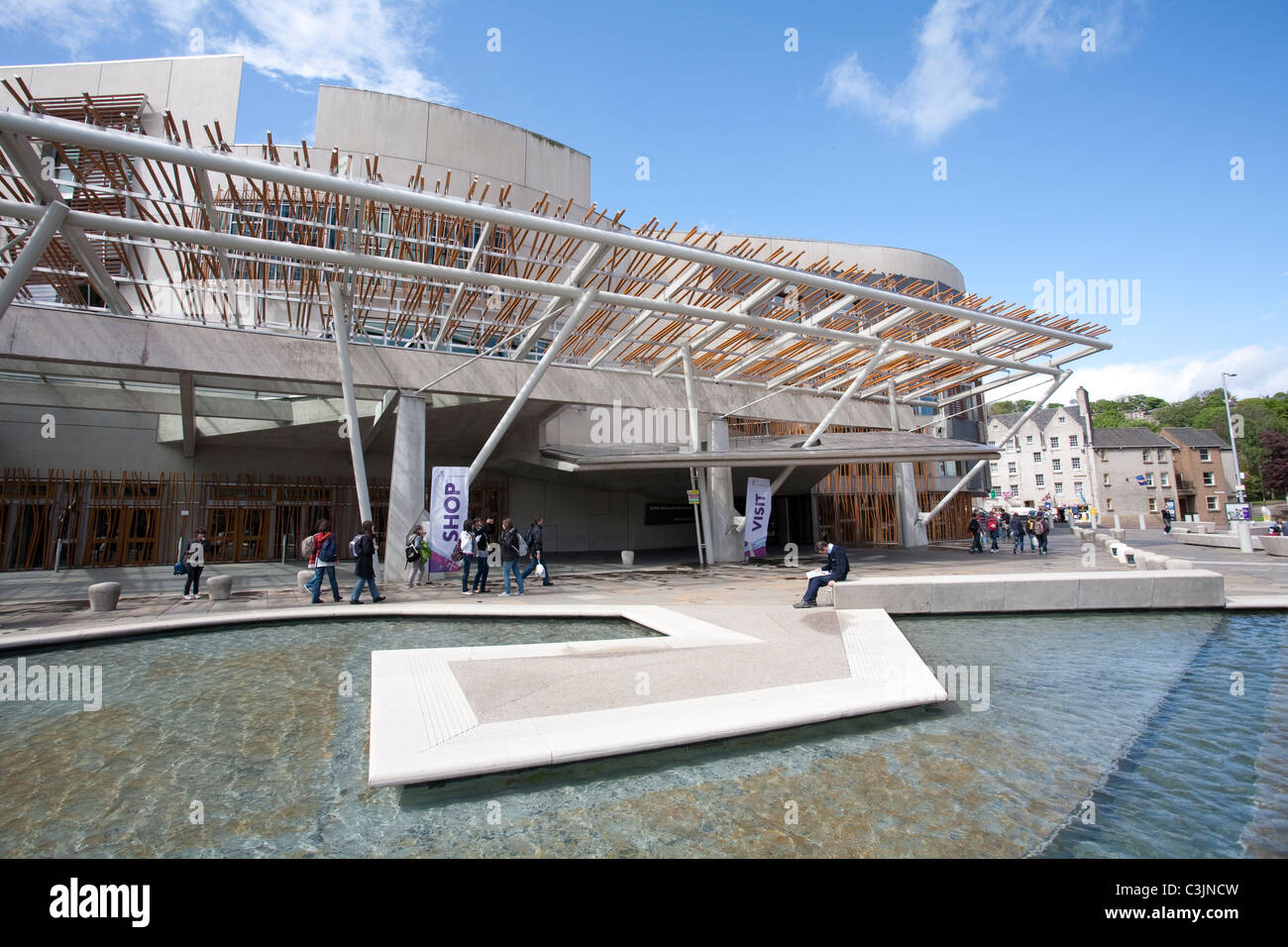 Holyrood bâtiment du parlement écossais, Edimbourg, Ecosse. Photo:Jeff Gilbert Banque D'Images