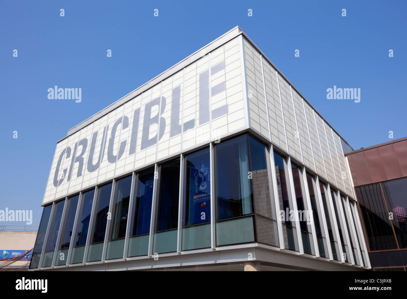 Théâtre Crucible le centre-ville de Sheffield South Yorkshire GO UK EU Europe Banque D'Images
