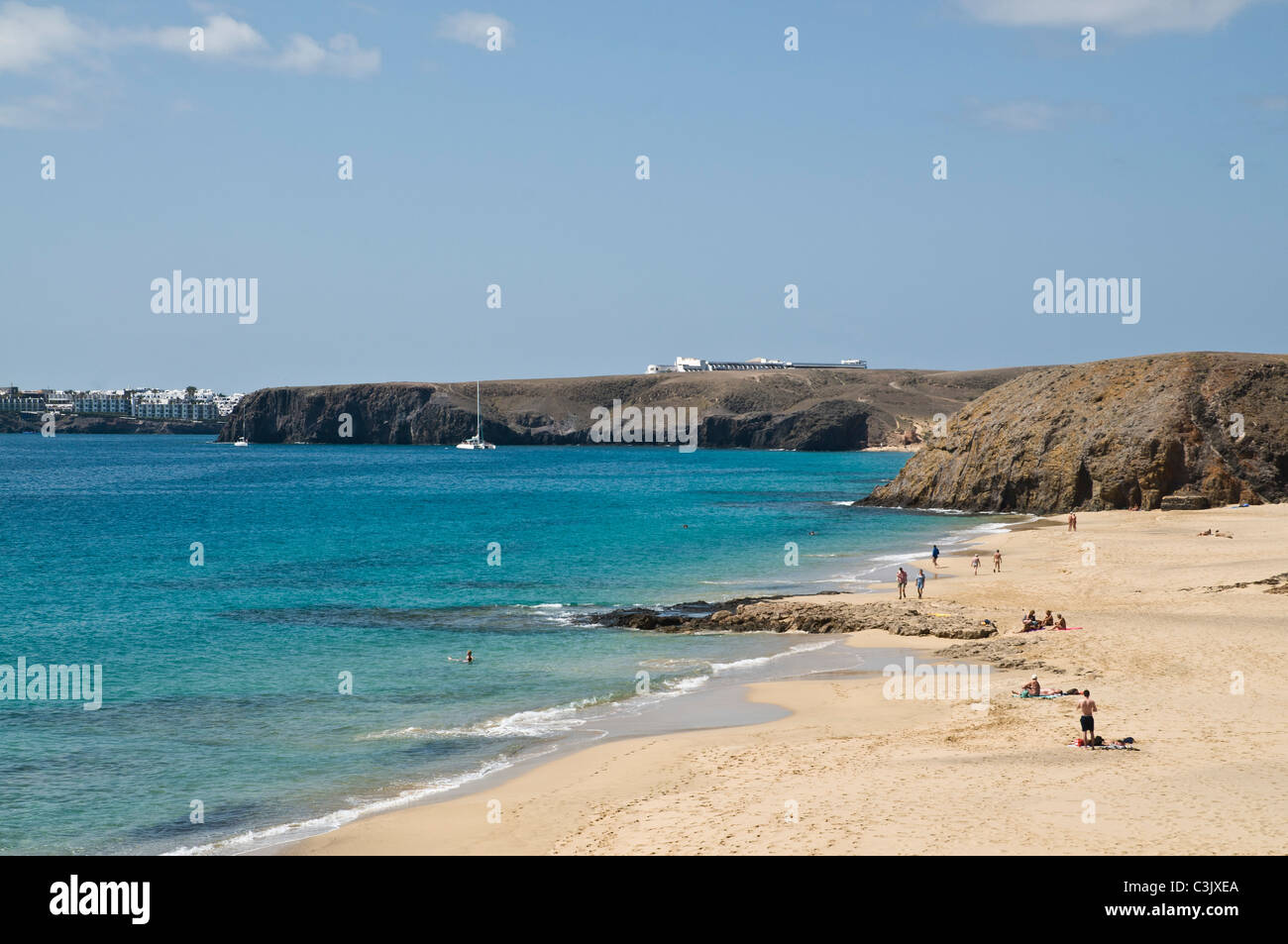 Dh Playa Del Pozo Papagayo Lanzarote Personnes à Seaside