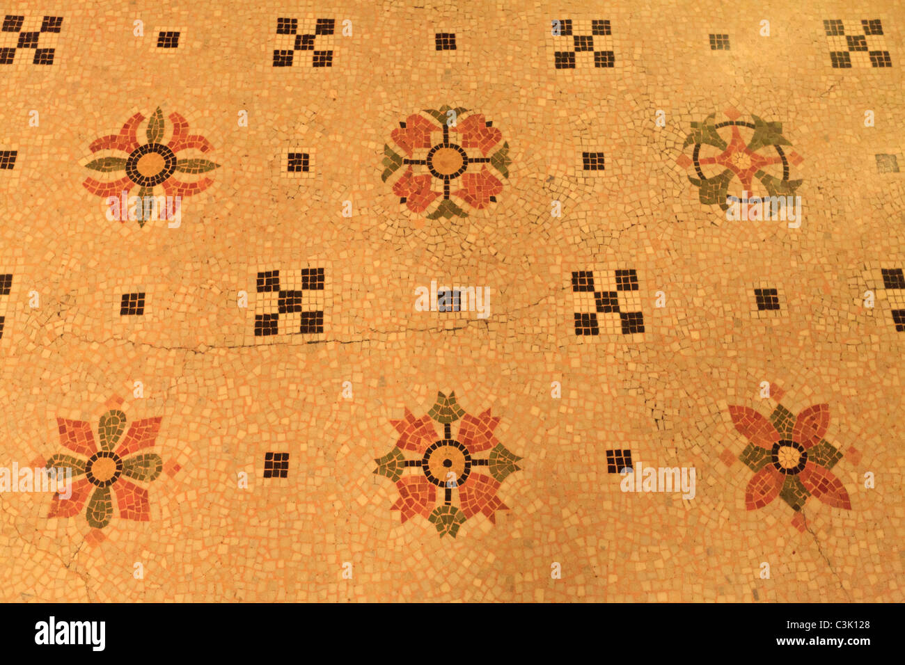 Sol en mosaïque de l'Opéra Garnier, Paris Banque D'Images