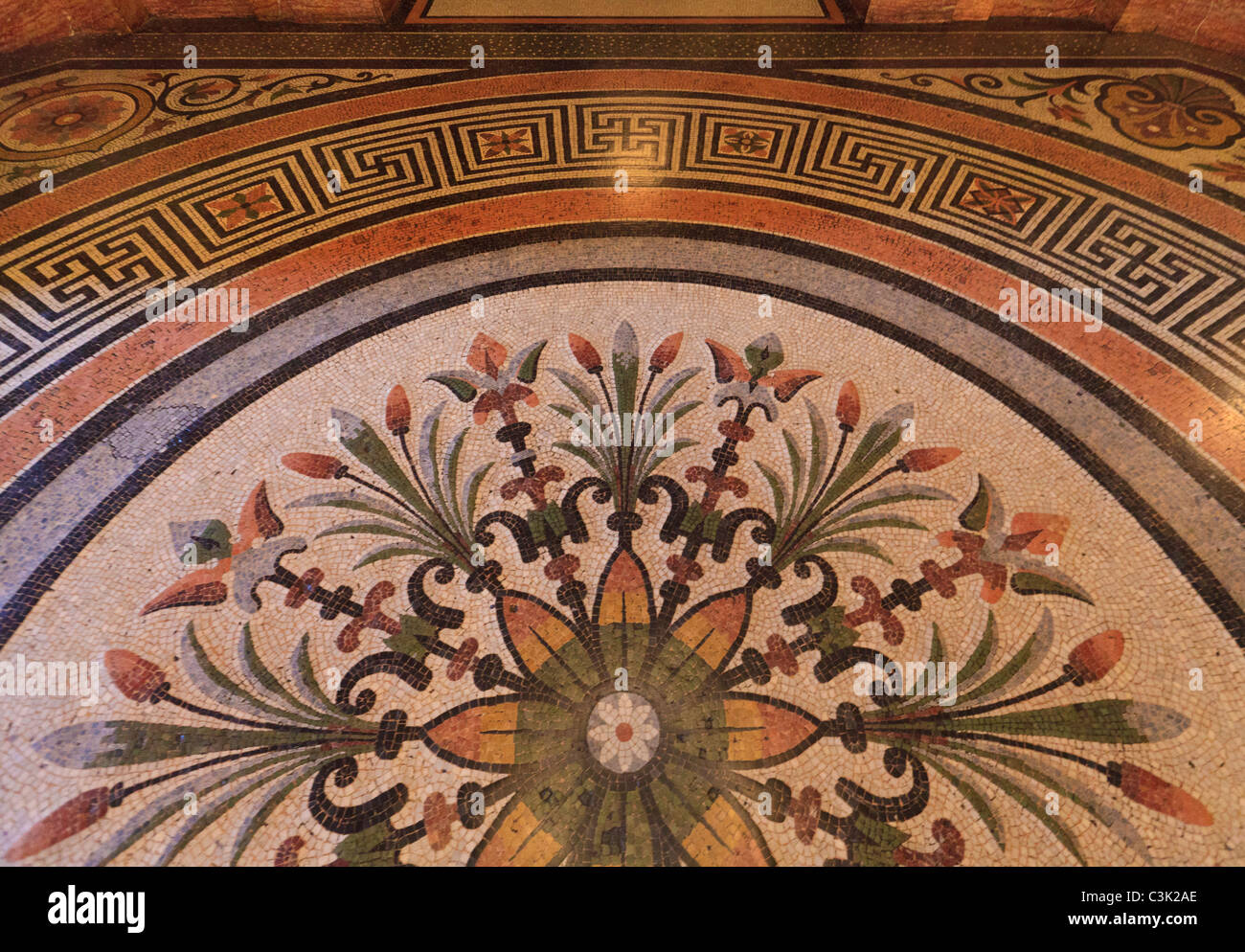 Sol en mosaïque de l'Opéra Garnier, Paris Banque D'Images