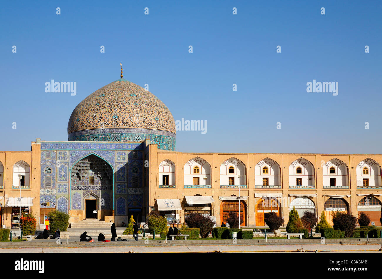 Le Masjid-i Cheikh Lotfallah Maydan, Imam, Isfahan, Iran Banque D'Images