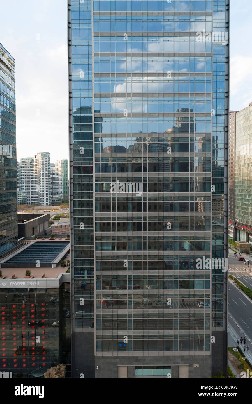 Centre de Beijing prospérer par Arup Architecture Studio, Green Building, premier certifié LEED Or, 2007, CBD, Beijing, Chine, Asie. Banque D'Images