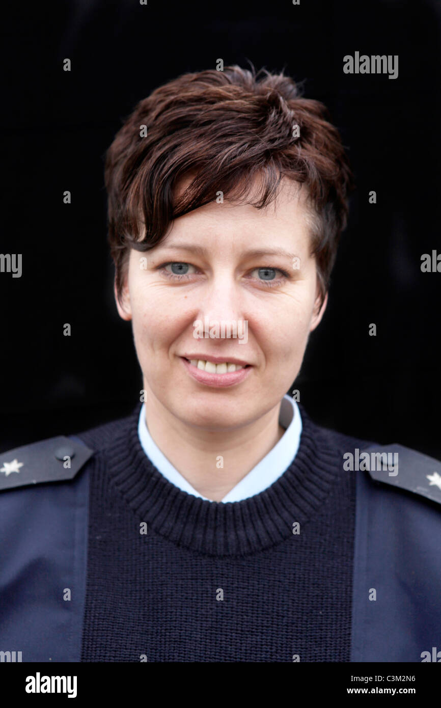 Birgit Riedesel, capitaine, chef de l'école de police de Kunduz Banque D'Images
