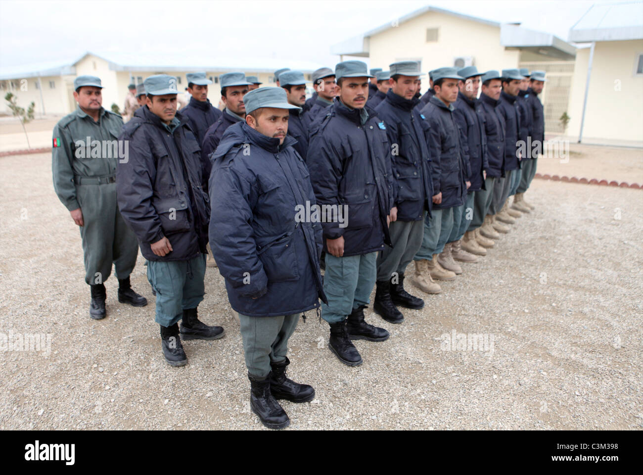Centre de formation de la police par l'armée allemande à Kunduz Banque D'Images