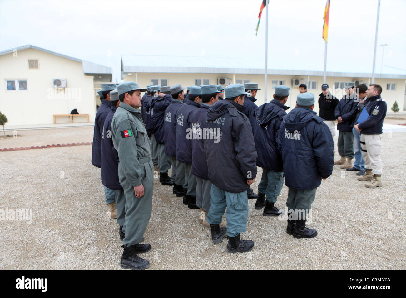 Centre de formation de la police par l'armée allemande à Kunduz Banque D'Images