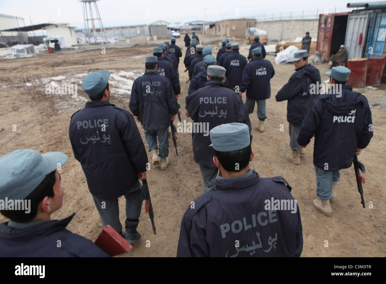 Centre de formation de la police par l'armée allemande à Kunduz Banque D'Images