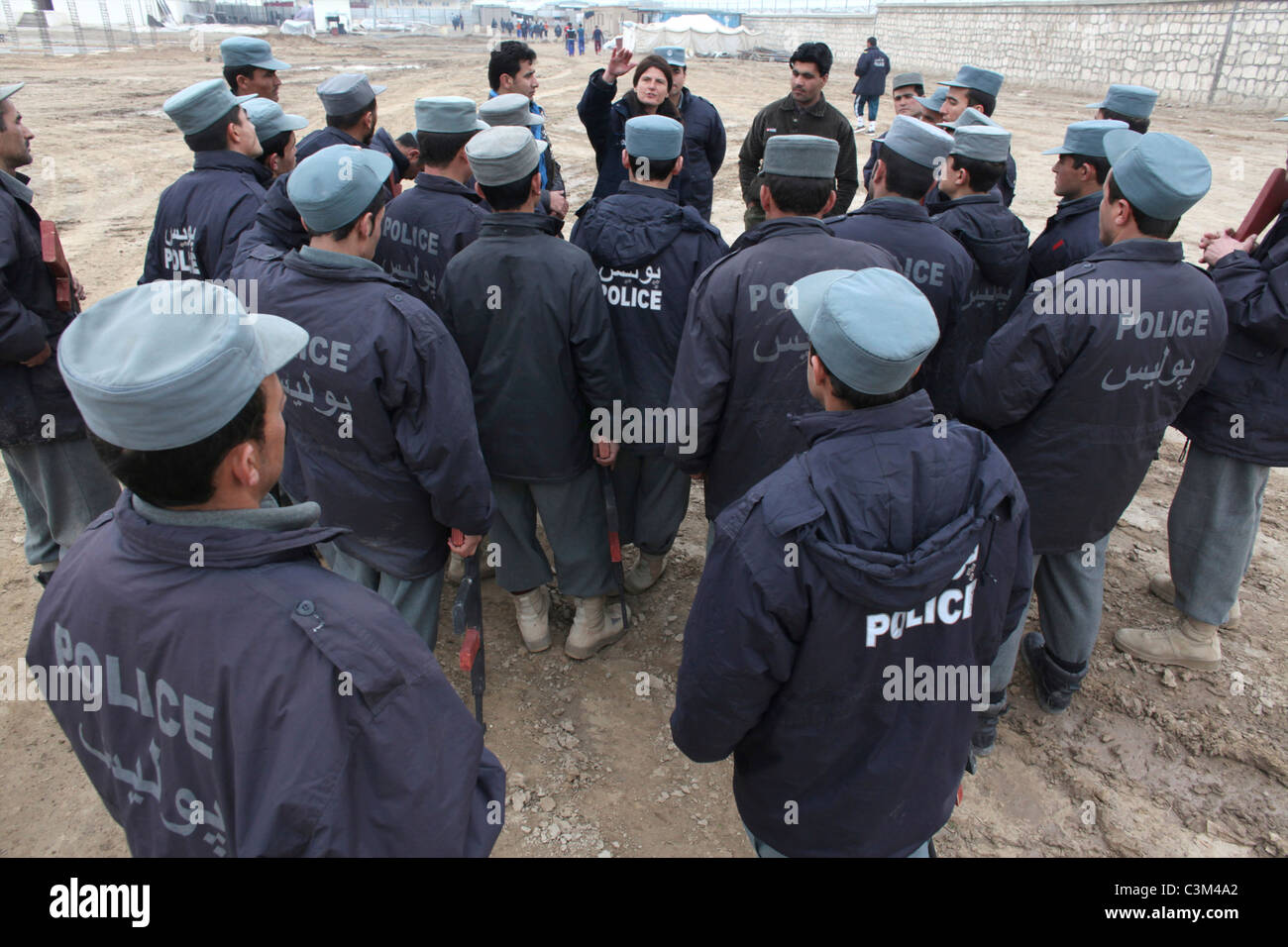Centre de formation de la police par l'armée allemande à Kunduz Banque D'Images