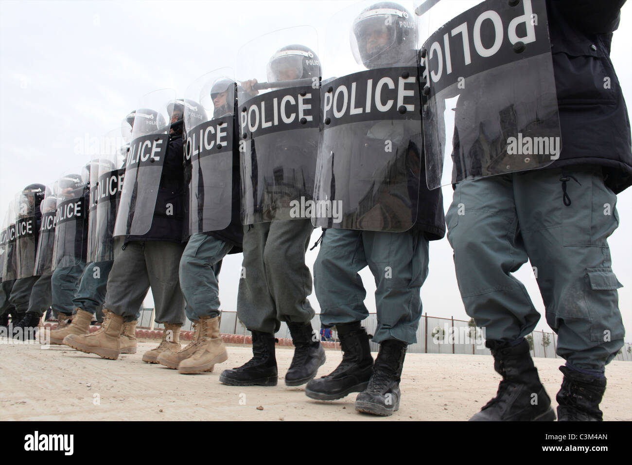 Centre de formation de la police par l'armée allemande à Kunduz Banque D'Images
