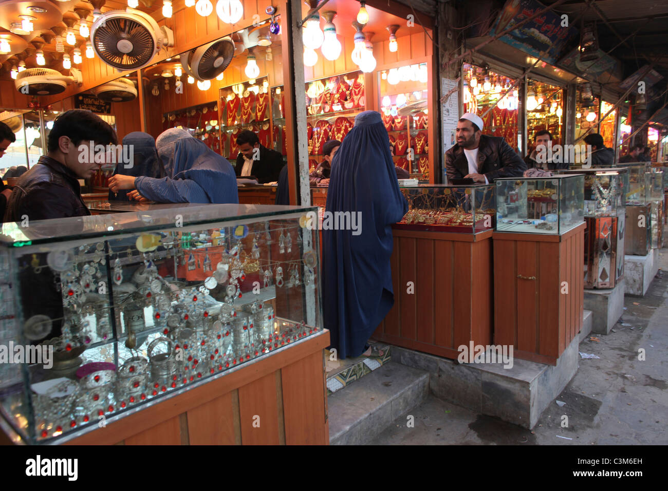 La vie quotidienne sur le marché à Kunduz Banque D'Images