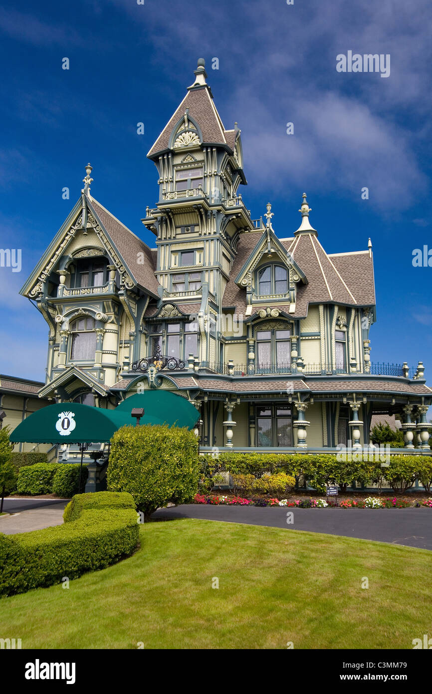 Le Carson Mansion à Eureka en Californie. L'architecture de style Queen Anne américain. Banque D'Images