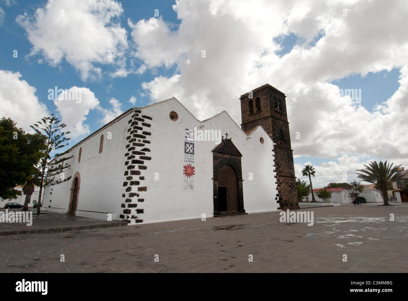L'Iglesia de Nuestra Señora de la Candelaria La Oliva Fuerteventura Canaries Banque D'Images