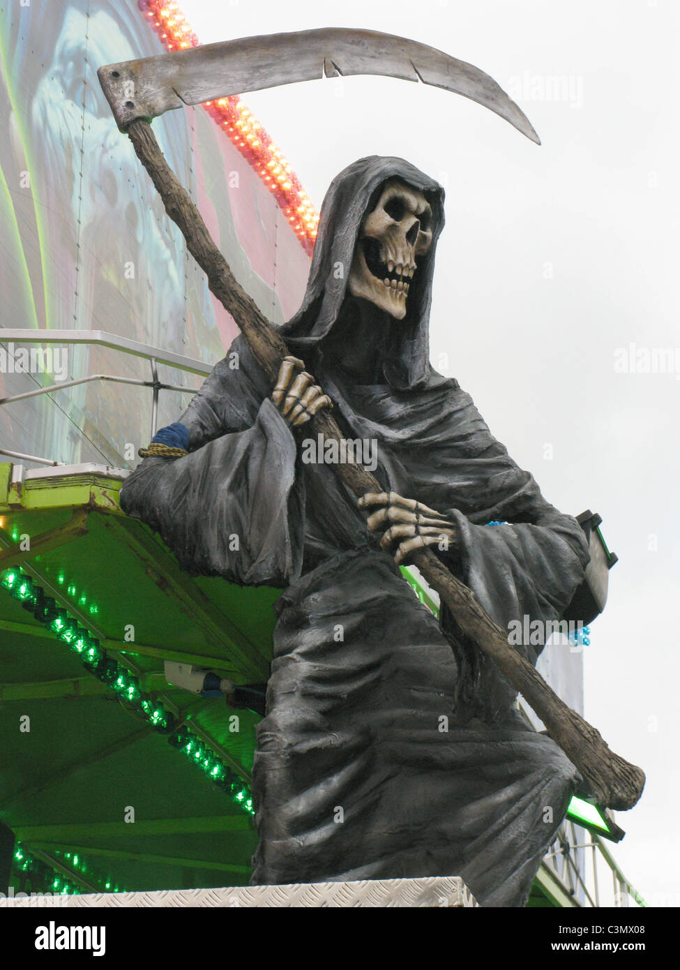 Grim Reaper avec Scythe Banque D'Images