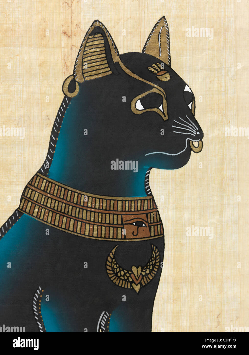 Ine Ive Tapisserie Murale Ancienne Déesse égyptienne Bastet