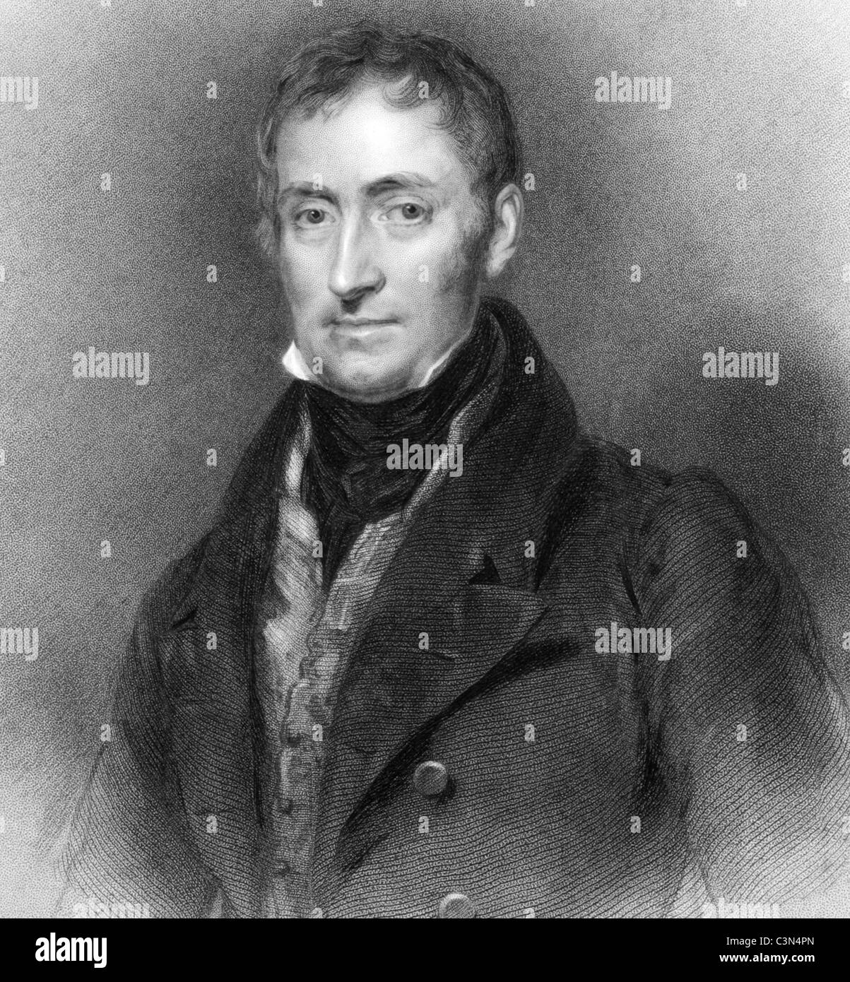 James Archibald Stuart-Wortley-Mackenzie,1er baron Wharncliffe (1776-1845) gravure sur de 1836. Soldat britannique et homme politique. Banque D'Images