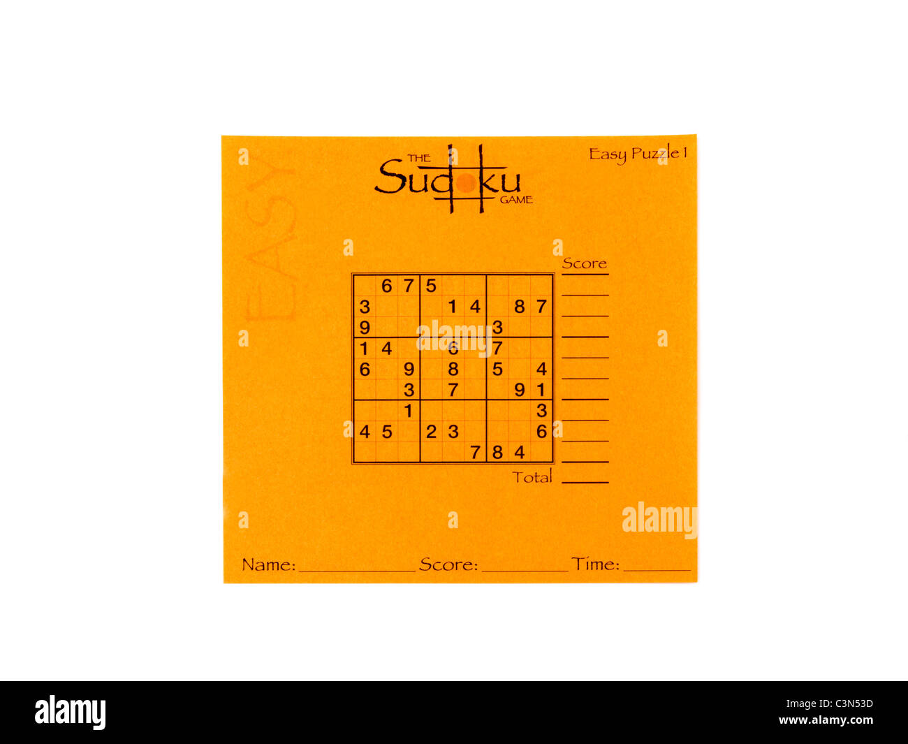 Sudoku facile Banque D'Images
