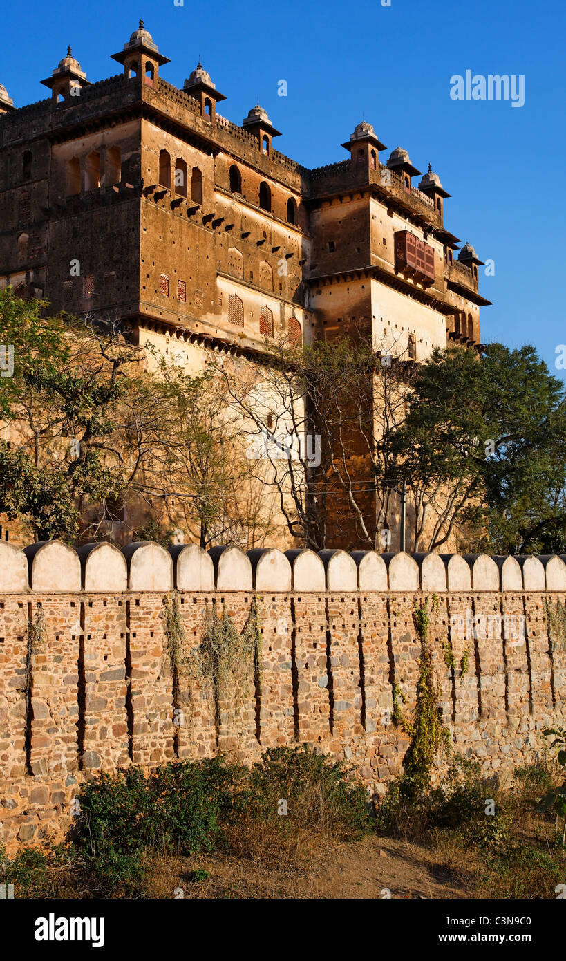 Inde - Madhya Pradesh - Orchha - Raj Mahal Banque D'Images Inde - Madhya Pradesh - Orchha - Raj Mahal Banque D'Images