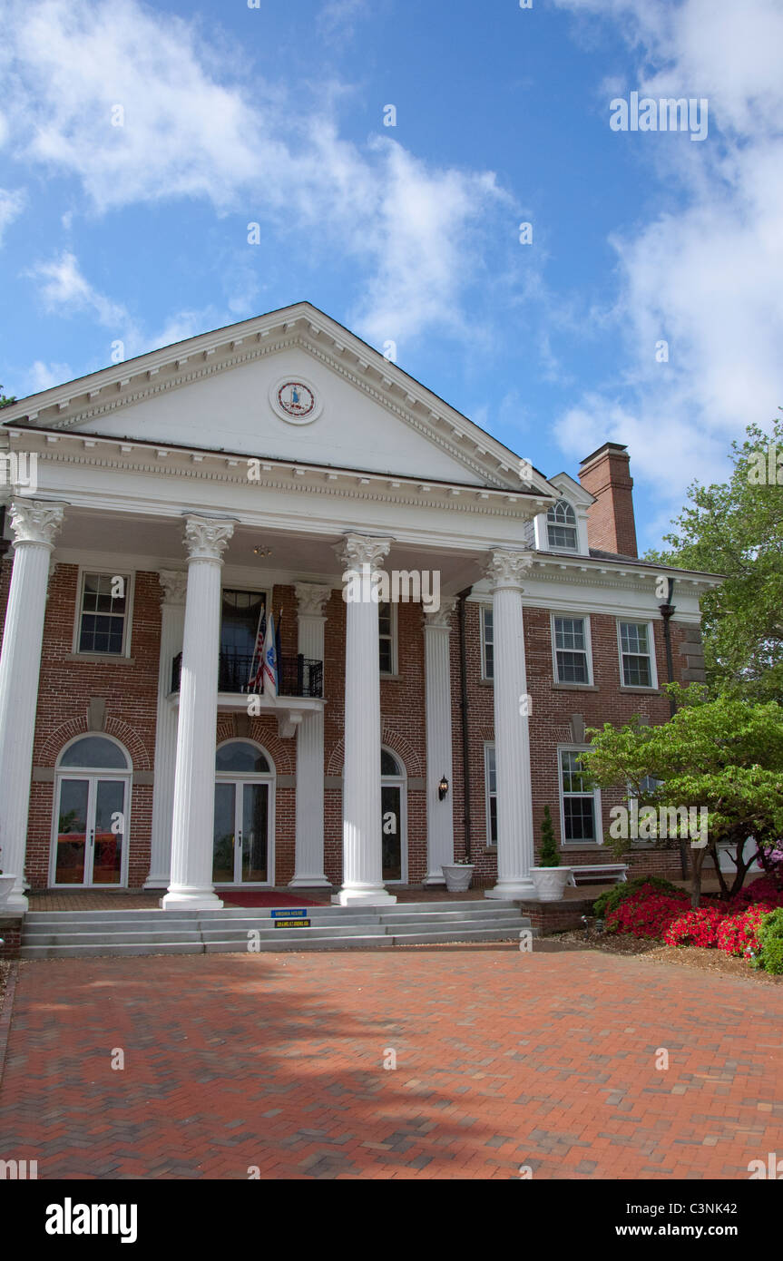Virginie, Norfolk. Norfolk Naval Station. Agent historique homes, Virginia House. Banque D'Images