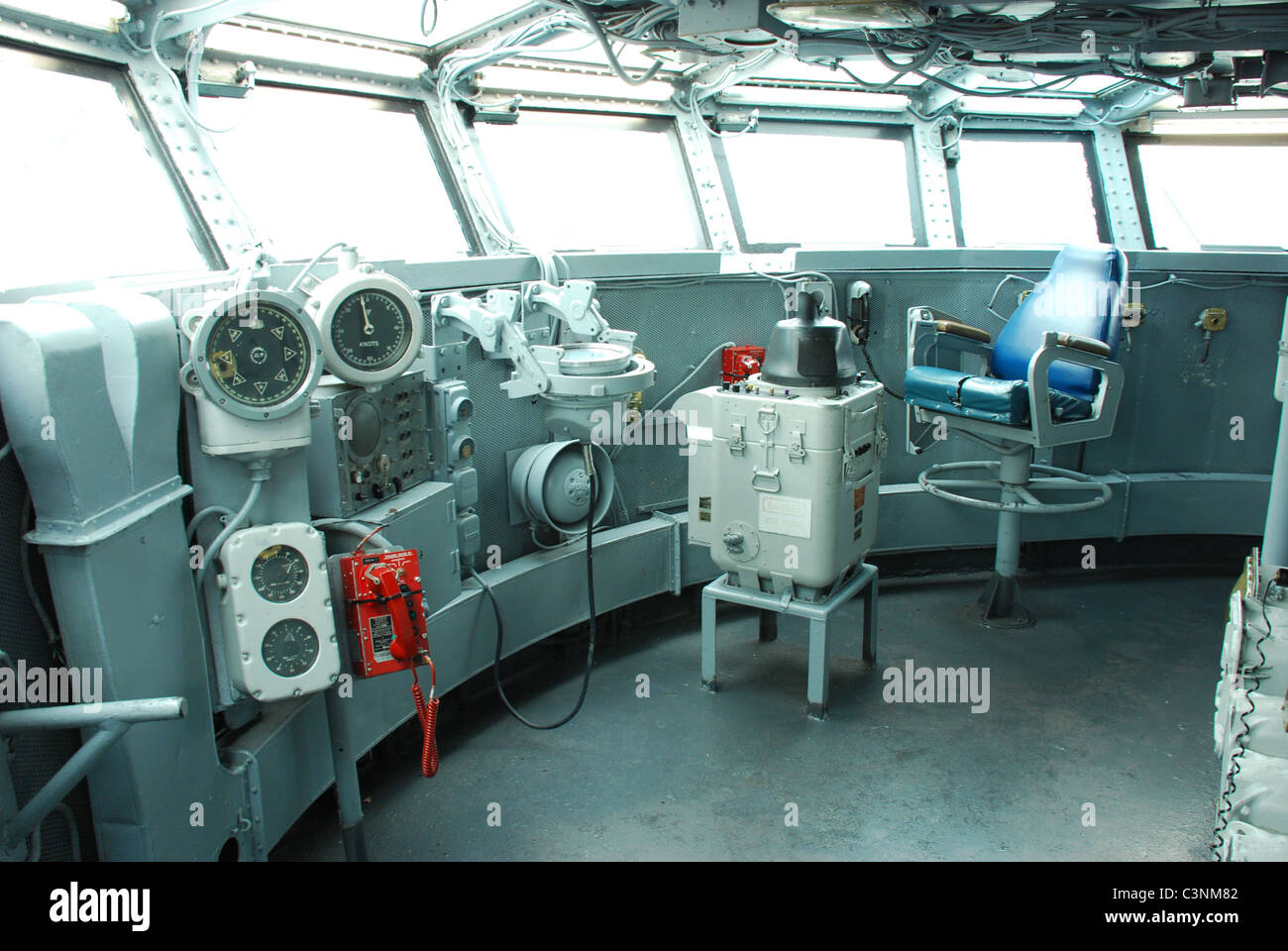 USS Enterprise New York Harbor Banque D'Images