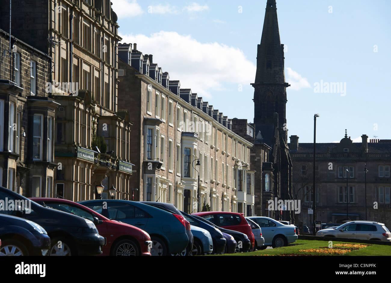 Terrasse Victorienne, Harrogate North Yorkshire, Angleterre du Nord Banque D'Images