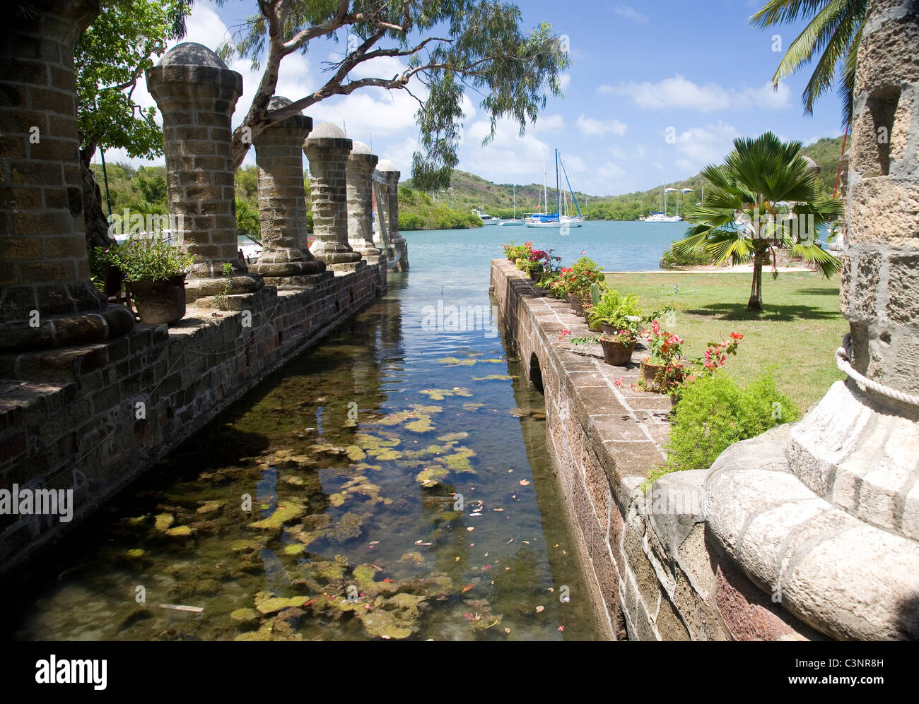 Nelsons Dockyard à Antigua Banque D'Images