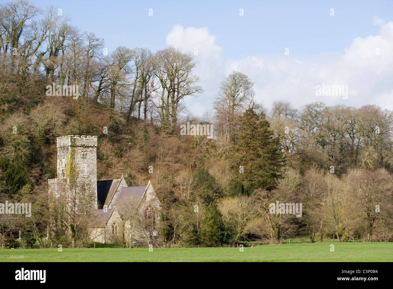 L'église de Saint Aidan. Llawhaden. Pembrokeshire. Le Pays de Galles. UK. Banque D'Images