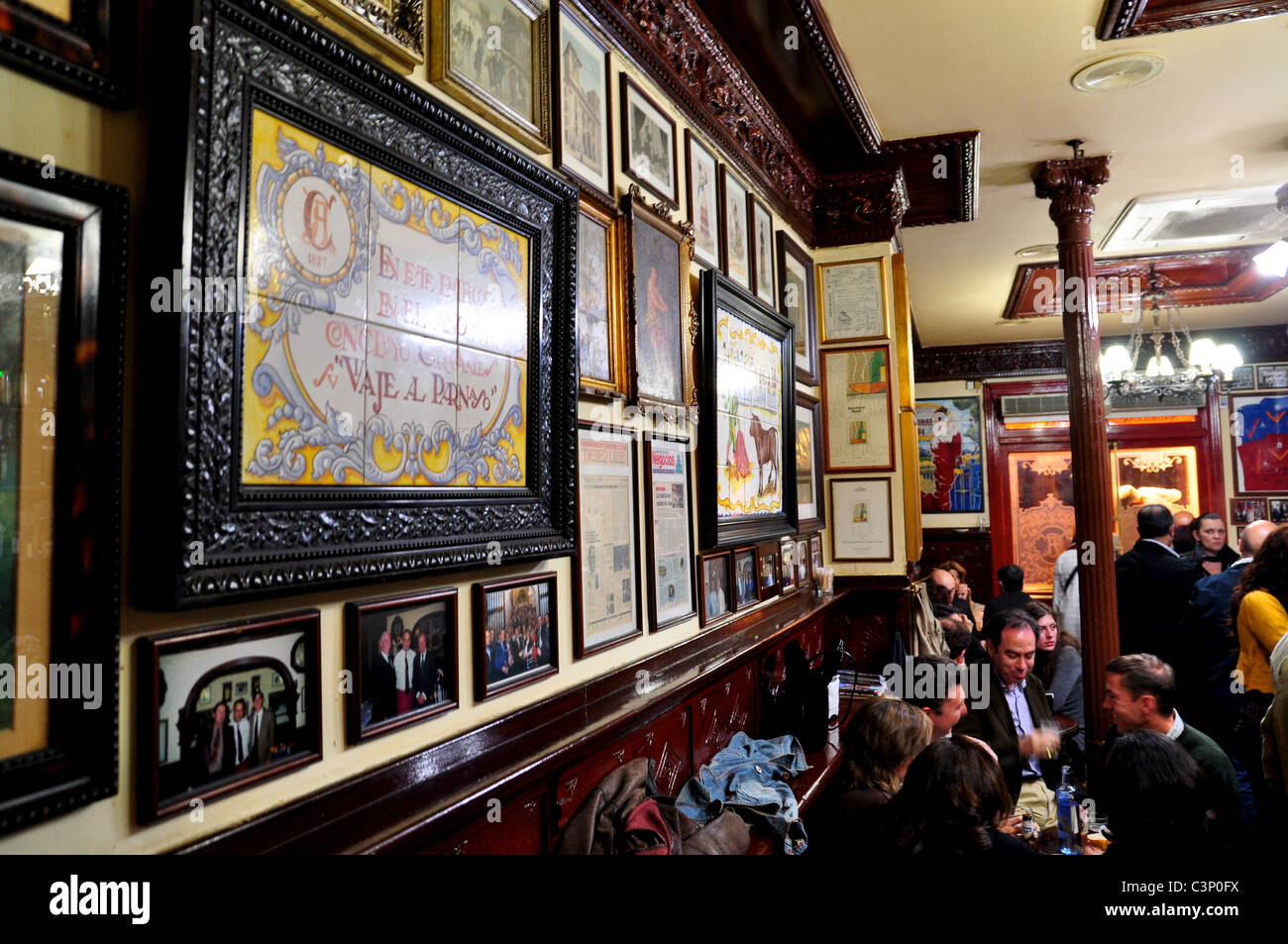 'Casa Alberto' bar à tapas à Madrid, Espagne Banque D'Images