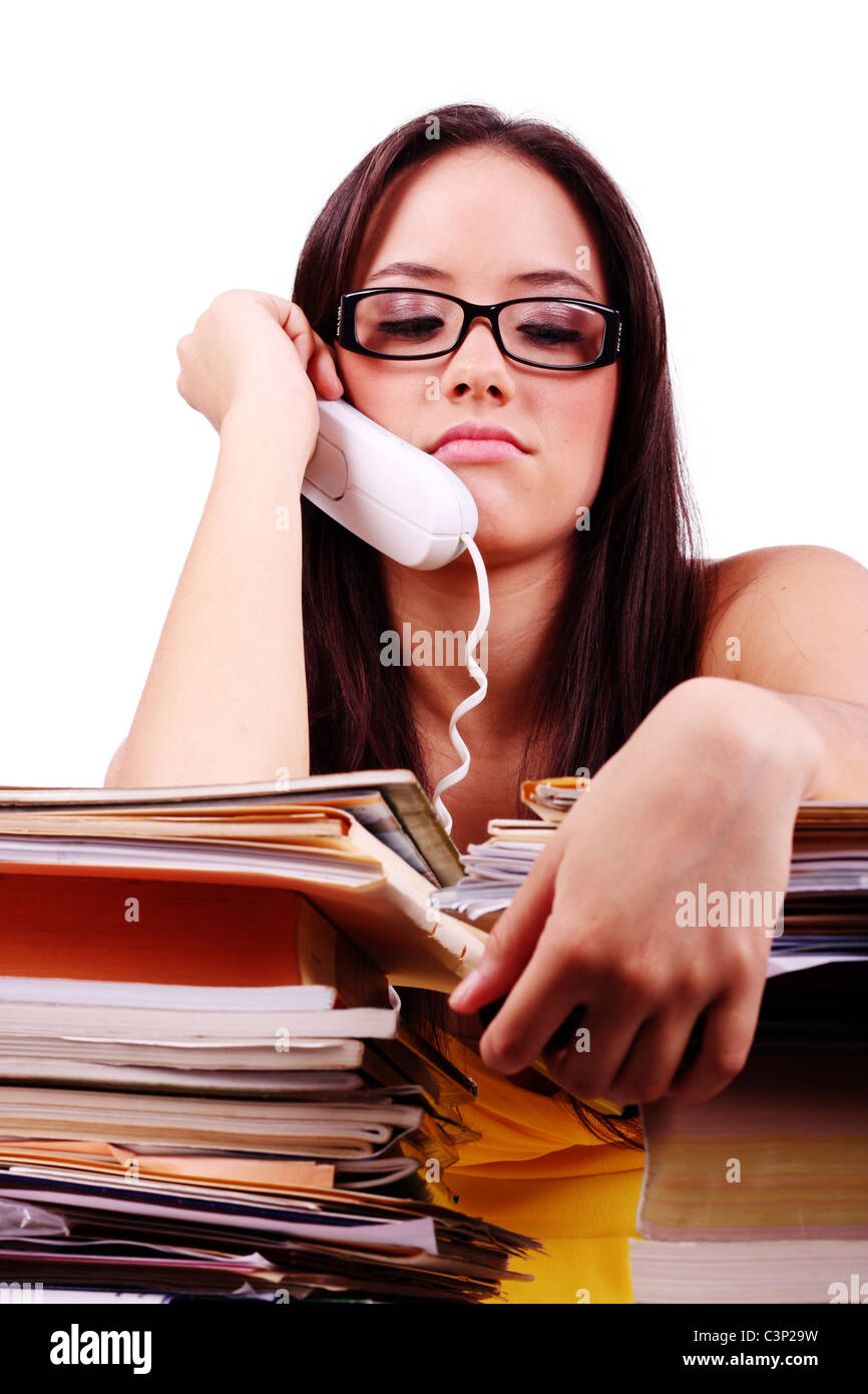 Le stress dans le bureau Banque D'Images