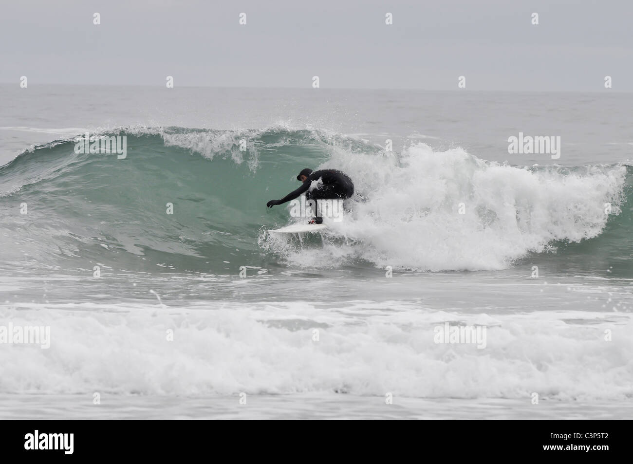 Le surf au Ceiriad Porth sur la péninsule de Lleyn Abersoch Banque D'Images