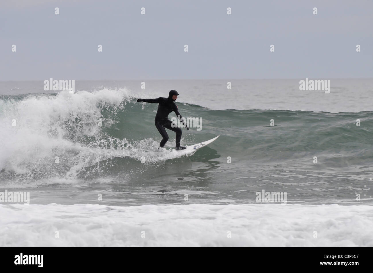 Le surf au Ceiriad Porth sur la péninsule de Lleyn Abersoch Banque D'Images