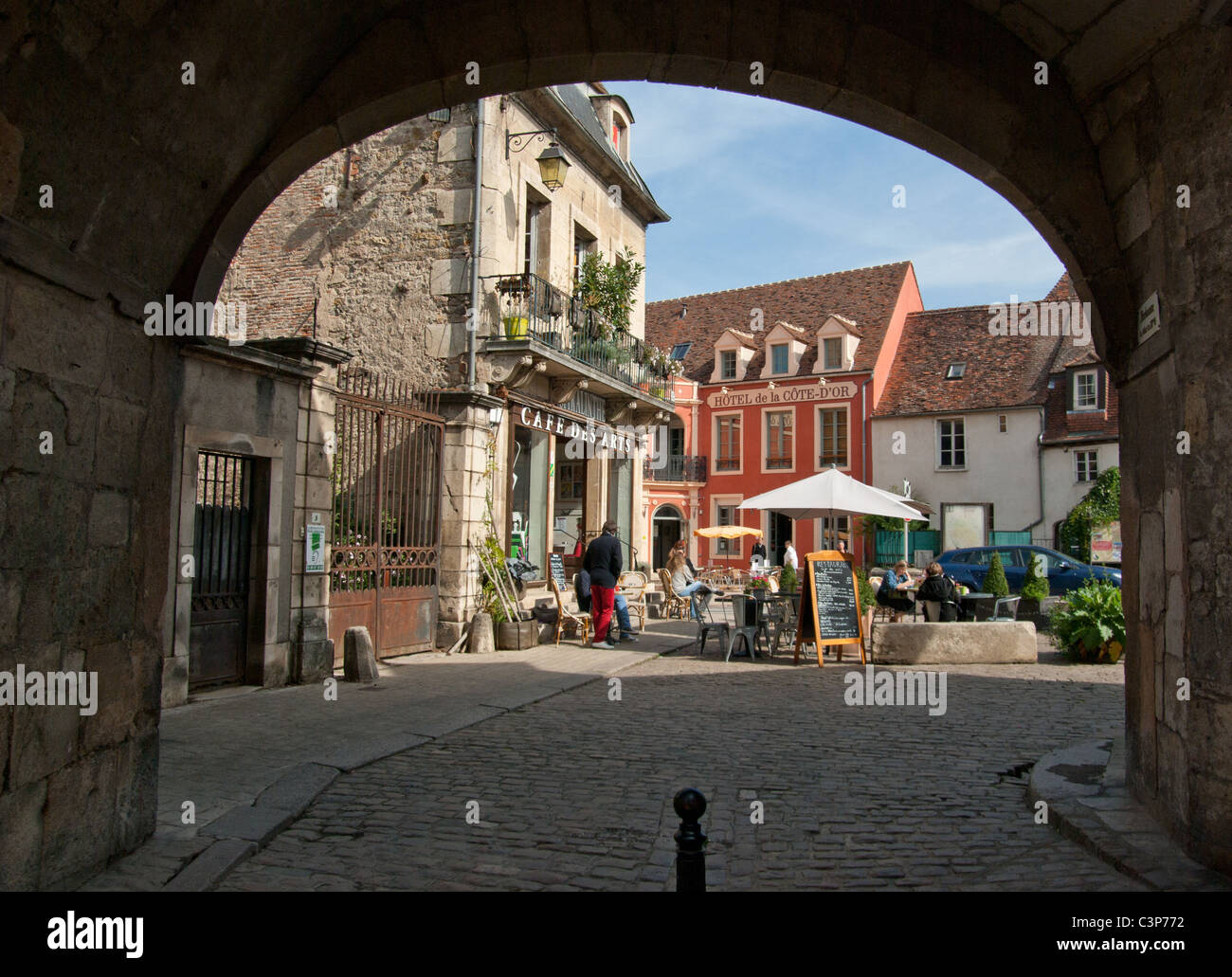 Semur en Auxois Banque D'Images