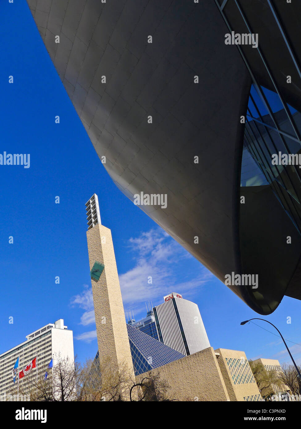 Les villes canadiennes, à l'Art Gallery of Alberta et l'Hôtel de Ville, Edmonton Alberta Canada. Banque D'Images