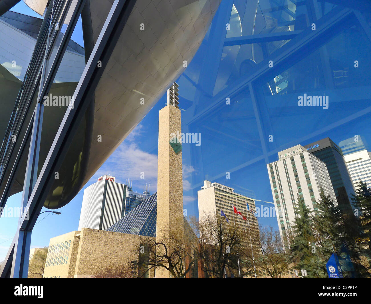 Les villes canadiennes, à l'Art Gallery of Alberta et l'Hôtel de Ville, Edmonton Alberta Canada. Banque D'Images
