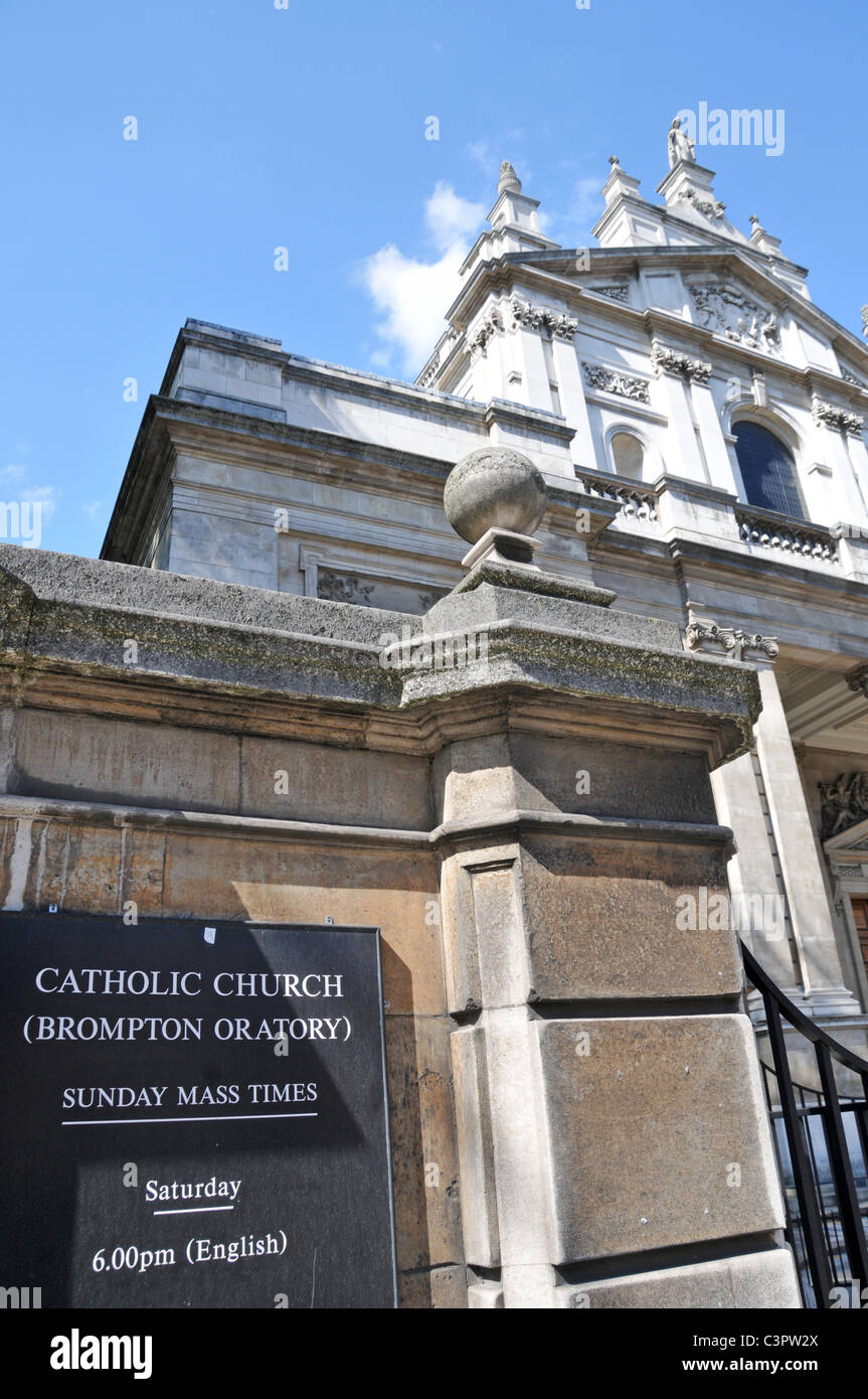 Brompton Oratory Londres Eglise Catholique Banque D'Images